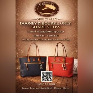3/15 5PM EST🚨Follow~~> @authenticposher ~~>Dooney & Bourke ONLY Share Show